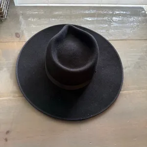 Lack of Color Black Australian Wool Rancher Hat Wide Brim Sz M thumbnail 4