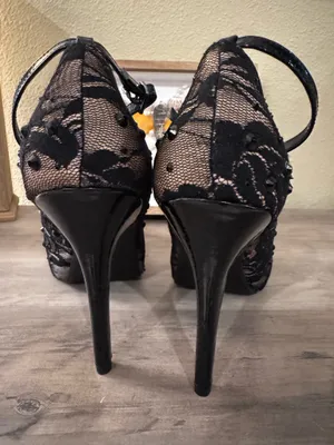 New Madeline Girl lace and rhinestone heels 10 thumbnail 7