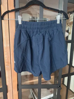 Lululemon Track That Shorts running *5" True Navy high rise pockets thumbnail 2