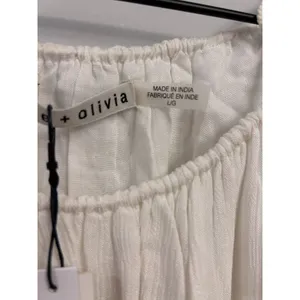 Alice + Olivia Danna Tie-Strap Short Dress Crochet Embroidered White Size Large thumbnail 8