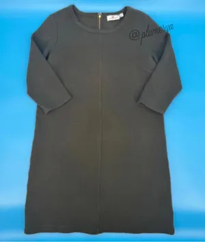 Vineyard Vines Ribbed Ottoman Shift Dress Dark Green Cotton Stretch Size M thumbnail 1