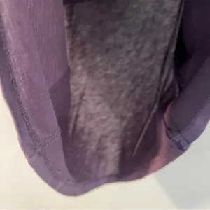 The Limited‎ Purple Satin Ruffle Front Knit Back One Shoulder Blouse Size S thumbnail 5