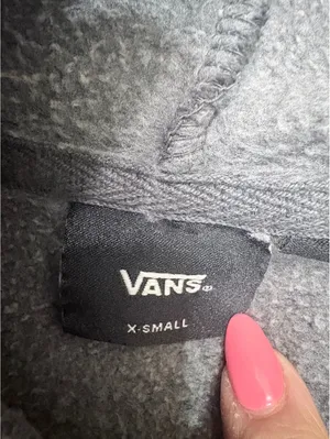 NWT Vans Women's Everyday Oversized Full Zip Hoodie Gray XS thumbnail 8