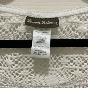Tommy Bahama White Sleeveless Floral Lace Slip Dress L thumbnail 4
