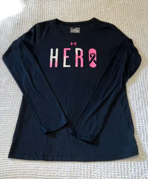 Under Armour Long Sleeve Breast Cancer Hero Shirt thumbnail 1