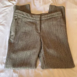 H&M Stylish Gray Herringbone Pants size 2 thumbnail 7