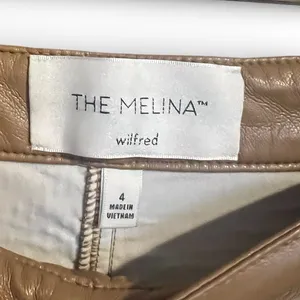 Wilfred The Melina Pant Shitake Vegan Leather Pants Size 4 thumbnail 7