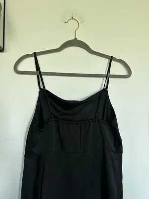 NWT Old Navy Black Sleeveless Spaghetti Strap Midi Length Dress Size Small thumbnail 3
