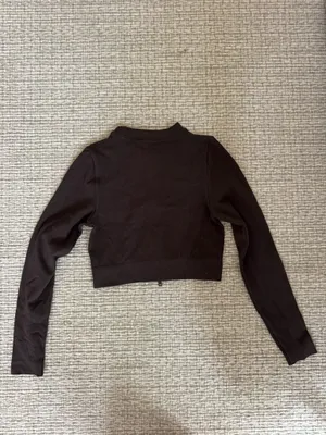 SET Active Sculptflex cropped jacket in Espresso Brown thumbnail 2