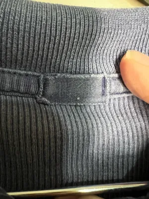 Brandy Melville Caroline Button Fly Ribbed Long Sleeve Vintage‎ Blue Crop Top thumbnail 5