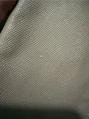 Coach Pebbled Leather Wristlet in Taupe with Gold Logo thumbnail 3