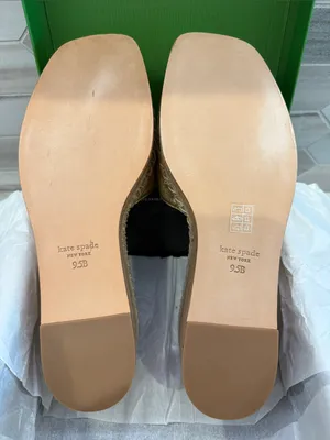 Kate Spade Cosette Gold Platform Sandals Metallic Napa / cork thumbnail 3