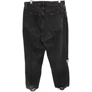 Abercrombie & Fitch Curve Love The Ankle Straight Ultra High Rise Jeans Sz 30 10 thumbnail 2