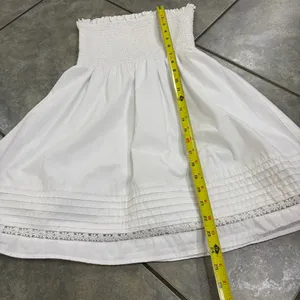 American Eagle White tube top dress sz XS Y2K Preppy Bridal Vacay thumbnail 9