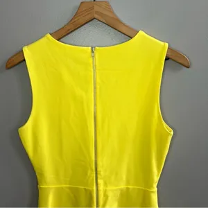 The Limited Sleeveless Skater Dress Bright Yellow Size XS thumbnail 5