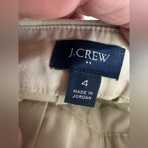 J Crew Cropped Wide Leg‎ Sailor Pants Nwot Size 4 Light Khaki thumbnail 5
