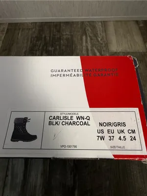 Storm by Cougar Storm Black Winter Boots with Red Accent Tag Size 7 Wide thumbnail 12