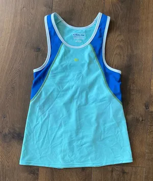 Pearl Izumi Teal and Navy with lime stitching Tank Top size M thumbnail 1