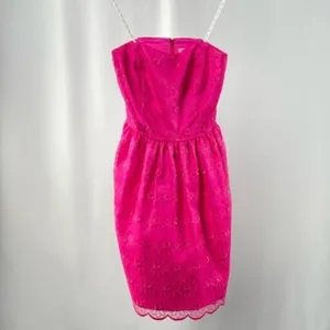 Lilly‎ Pulitzer Payton Savvy Organza Strapless Mini Dress in Pink Size 00 thumbnail 2