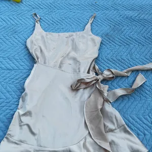 Princess Polly Cottage Hill Mini Dress Champagne Size 4 thumbnail 2