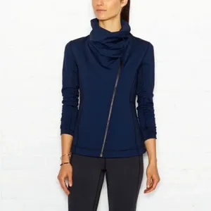 ✨Lucy Asymmetrical Zip Button Closure Yoga Jacket✨ Blue Size XS thumbnail 5