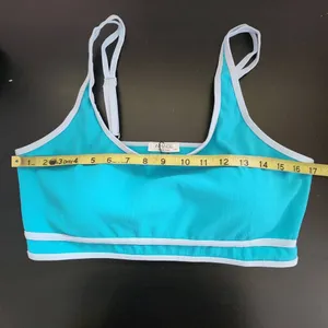 AI'MAGE Blue Bikini with Light Blue Trim and High Waist Bottoms NWT Size 2XL thumbnail 15