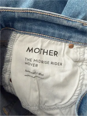 MOTHER Mid-Rise Rider Hover Jean in Swing and a Miss Size 24 thumbnail 9