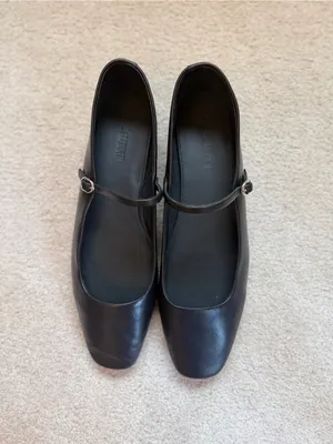 Steve Madden‎ Maple Black Leather Mary Jane Ballet Flats Size 12 thumbnail 2