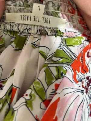 Anthropologie Abel the Label Vienna Floral Halter Maxi Dress L Boho Cottagecore thumbnail 6