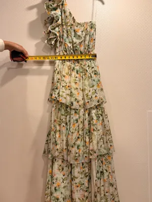 Anthropologie Astr Floral Imelda Maxi Dress One-Shoulder Tiered thumbnail 7