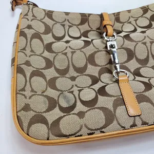FLAW** COACH Vintage Y2K Hampton Signature Designer Shoulder Handbag Purse 6091 thumbnail 7
