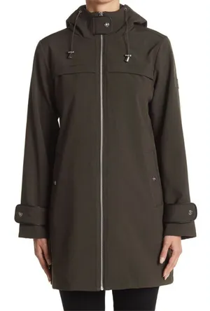 Lauren Ralph Lauren Green Water Resistant Hooded Fall Jacket Size XS thumbnail 1