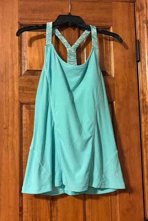 MPG Mint Teal Racerback Active Tank Top Green Size L thumbnail 1