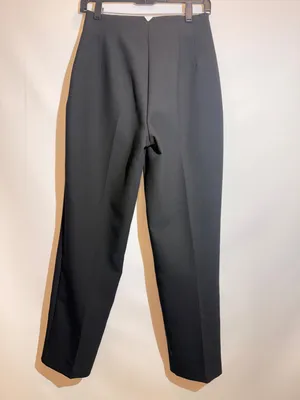 ZARA Black High Waist Front Seam Straight Leg Tailored Trousers Pants Size S thumbnail 7