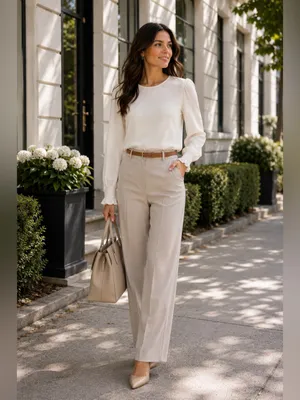 NWT J.Crew Factory Ivory Smocked Cuff Blouse Medium Puff Sleeve Work Office Top thumbnail 13