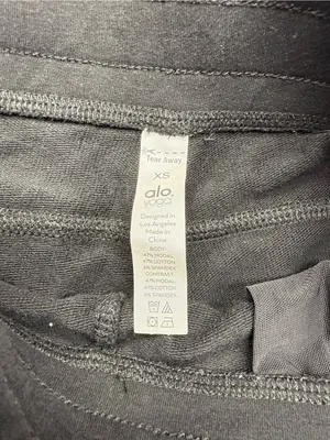 Alo Yoga Women’s XS Athletic Black Urban Moto Sweatpants thumbnail 4