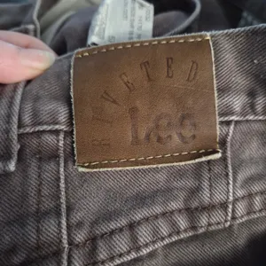Vintage Lee Riveted Brown Denim Cotton Tapered Leg High Rise Jeans Size 12 Med thumbnail 10