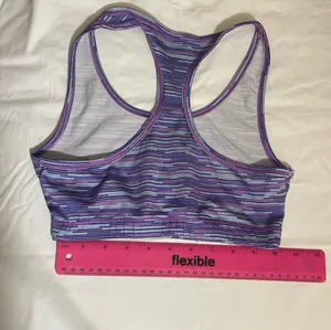 Purple sports bra thumbnail 2