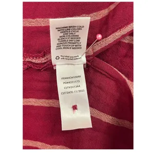 New Belle Isle Torrid Tunic Top Womens Large Red Striped Gauze Cotton Beach Boho thumbnail 6