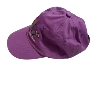 Ormond By The Sea Embroidered Purple Baseball‎ Cap Beach Scene Adjustable thumbnail 7