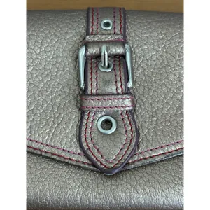 Vtg Wilsons Leather Bifold Wallet For‎ Women Leather Rose Gold Tone thumbnail 3