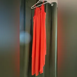 BCBGMaxAzria Asymmetrical Coral Dress‎ thumbnail 2