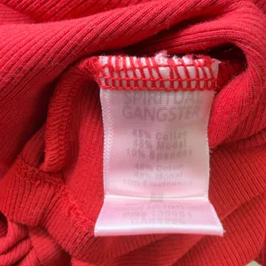 New Spiritual Gangster Women’s Medium Red Top Ribbed‎ Y2K Minimalist thumbnail 8