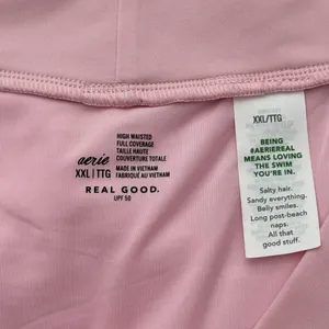 Aerie High Rise Full Coverage Crossover Bikini Bottom Bloom Size XXL thumbnail 7