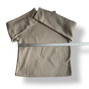 Uniqlo Mock Neck Sweater Womens Size S‎ Beige Winter Streetwear thumbnail 4