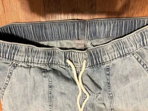 Aerie Light Wash Drawstring Pants thumbnail 2