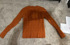 Orange knit sweater Size M thumbnail 1