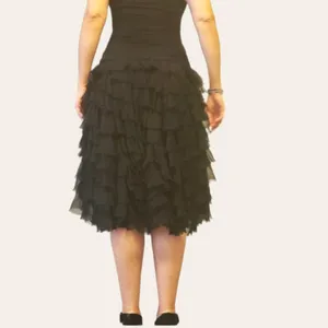 BCBG MaxAzria strapless silk fringe gown thumbnail 6