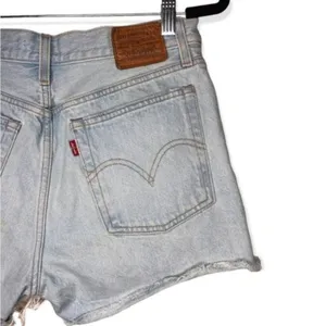 Levi's Wedgie Cut Off Jean Shorts Fray Hem thumbnail 7