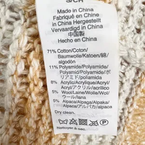 Madewell Baez Pullover Sweater Orange and Cream Stripe Size Small thumbnail 7